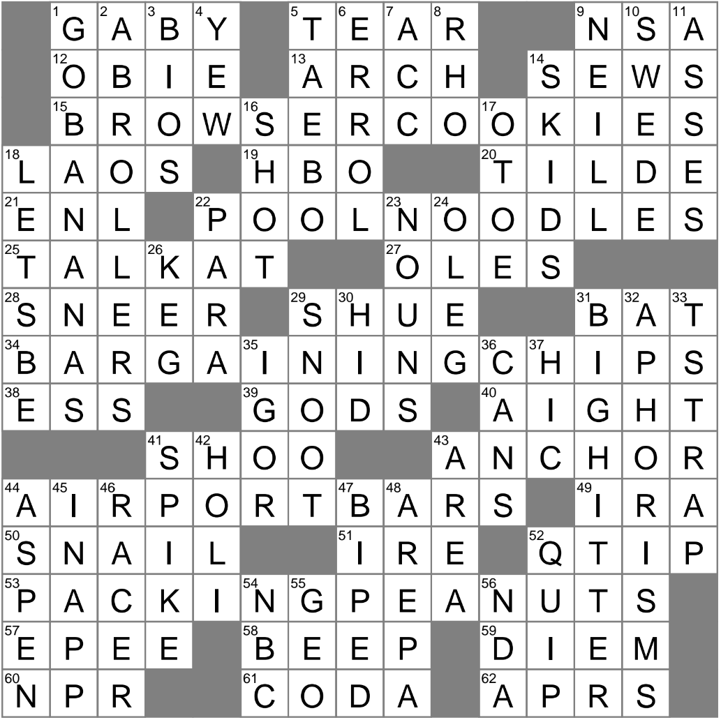 Slangy OK Crossword Clue Archives LAXCrossword