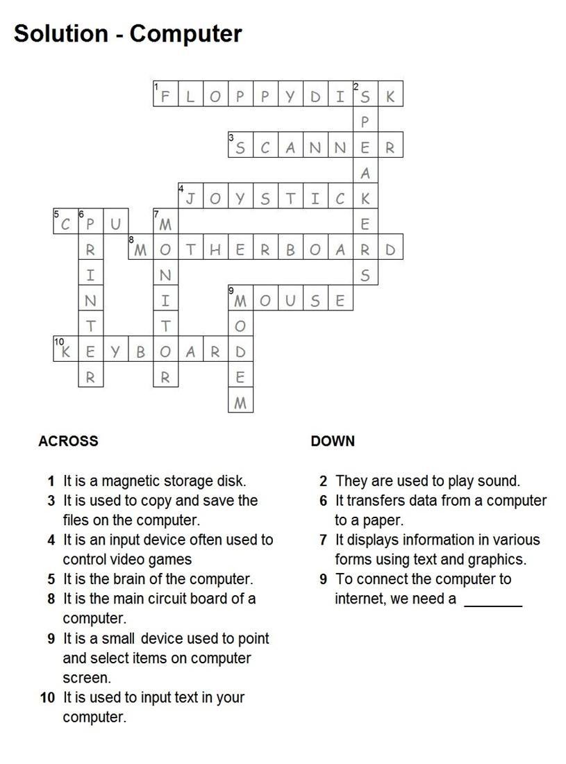 Solution Computer Puzzle
