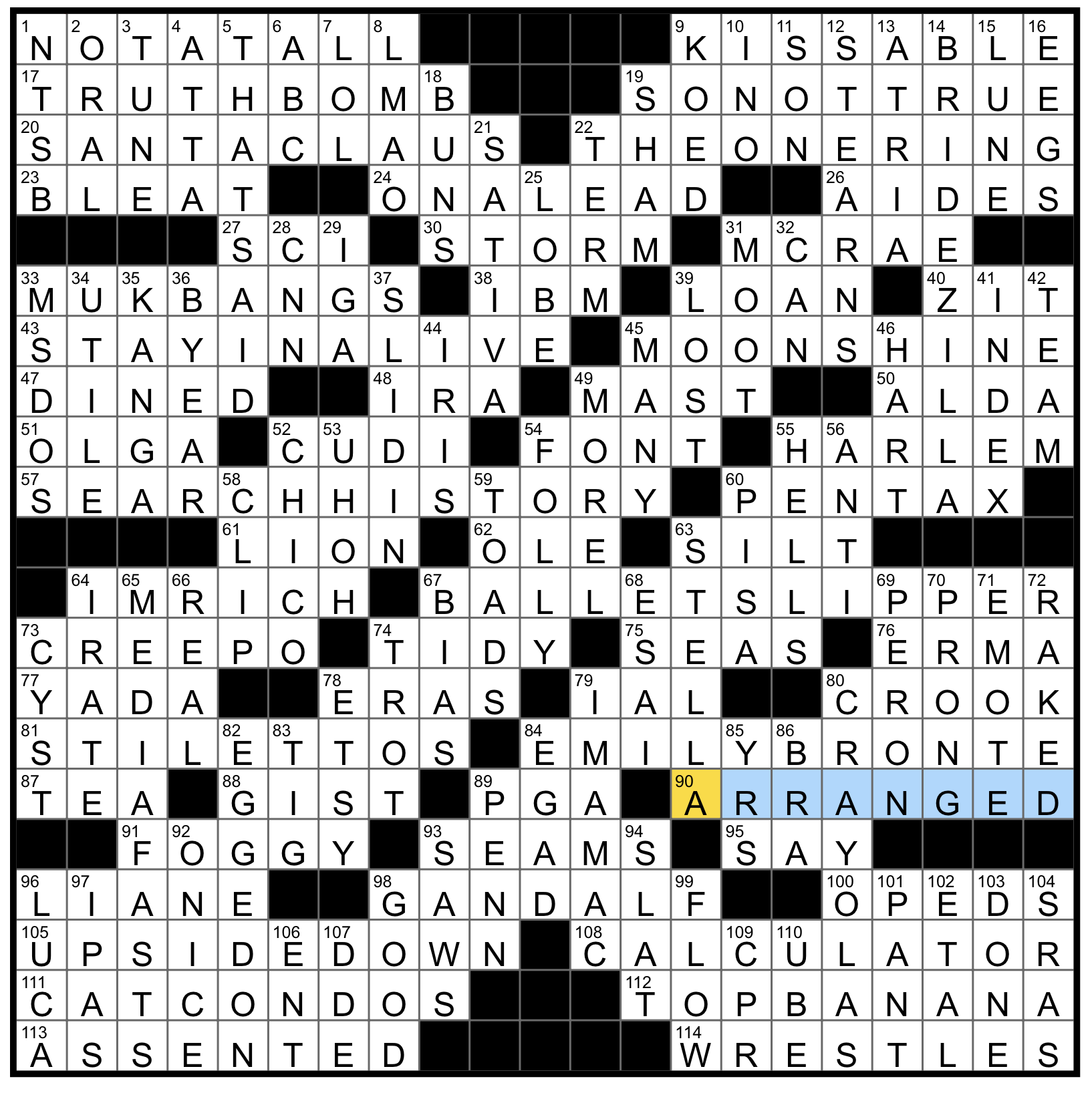 give for free nyt crossword