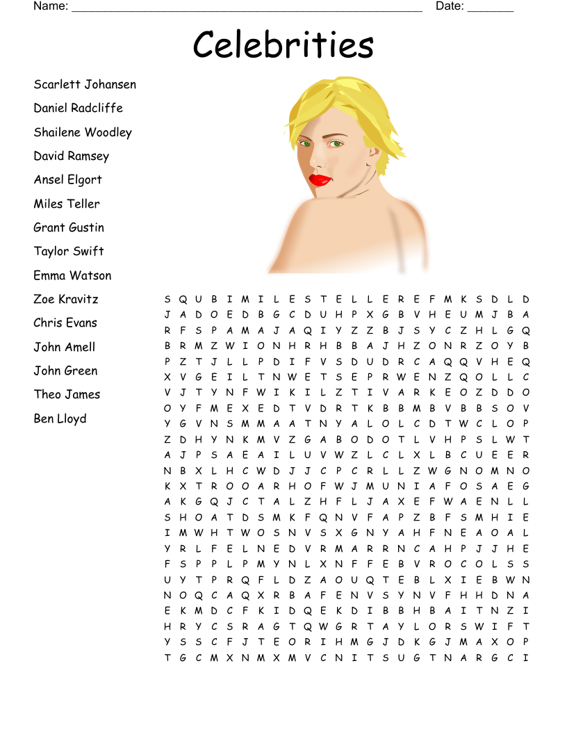 Taylor Swift Crossword WordMint
