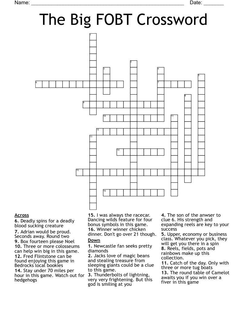 big boats crossword clue