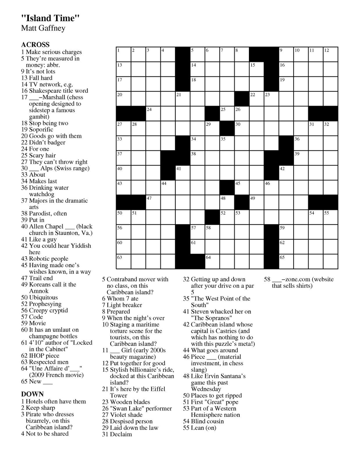 The Daily Commuter Crossword Puzzle Printable Free Printable