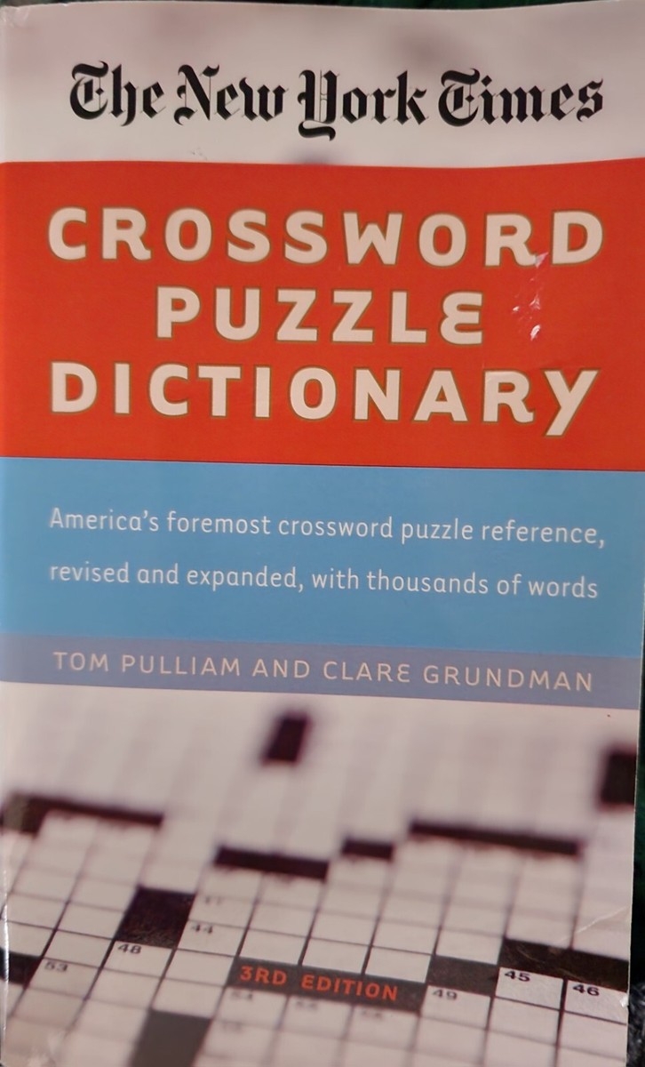 The New York Times Crossword Puzzle Dictionary Puzzles Games Reference EBay
