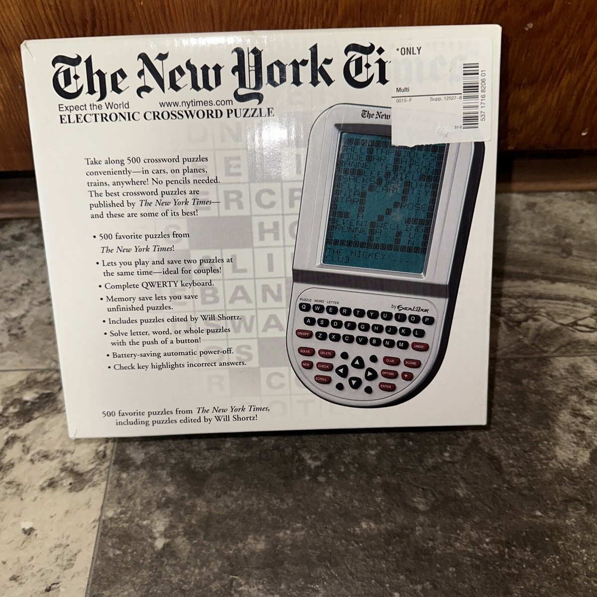 Vintage Excalibur The New York Times Electronic Crossword Puzzle Game 2006 Game EBay