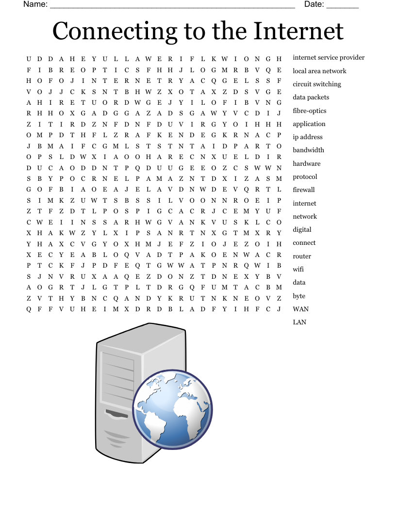 Web Browsers Crossword WordMint