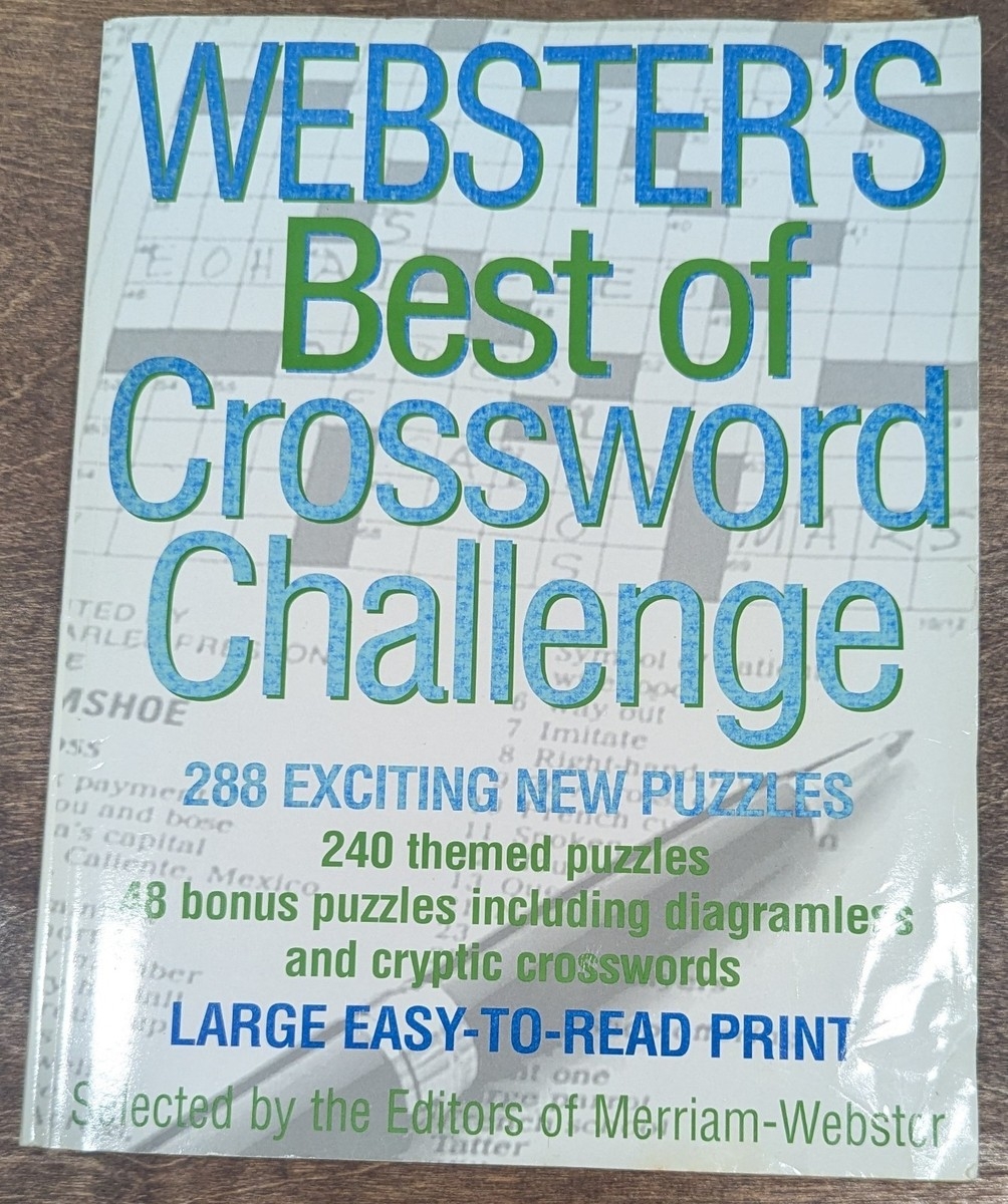 Webster s Best Of Crossword Challenge Merriam Webster Large Print 288 Themed EBay