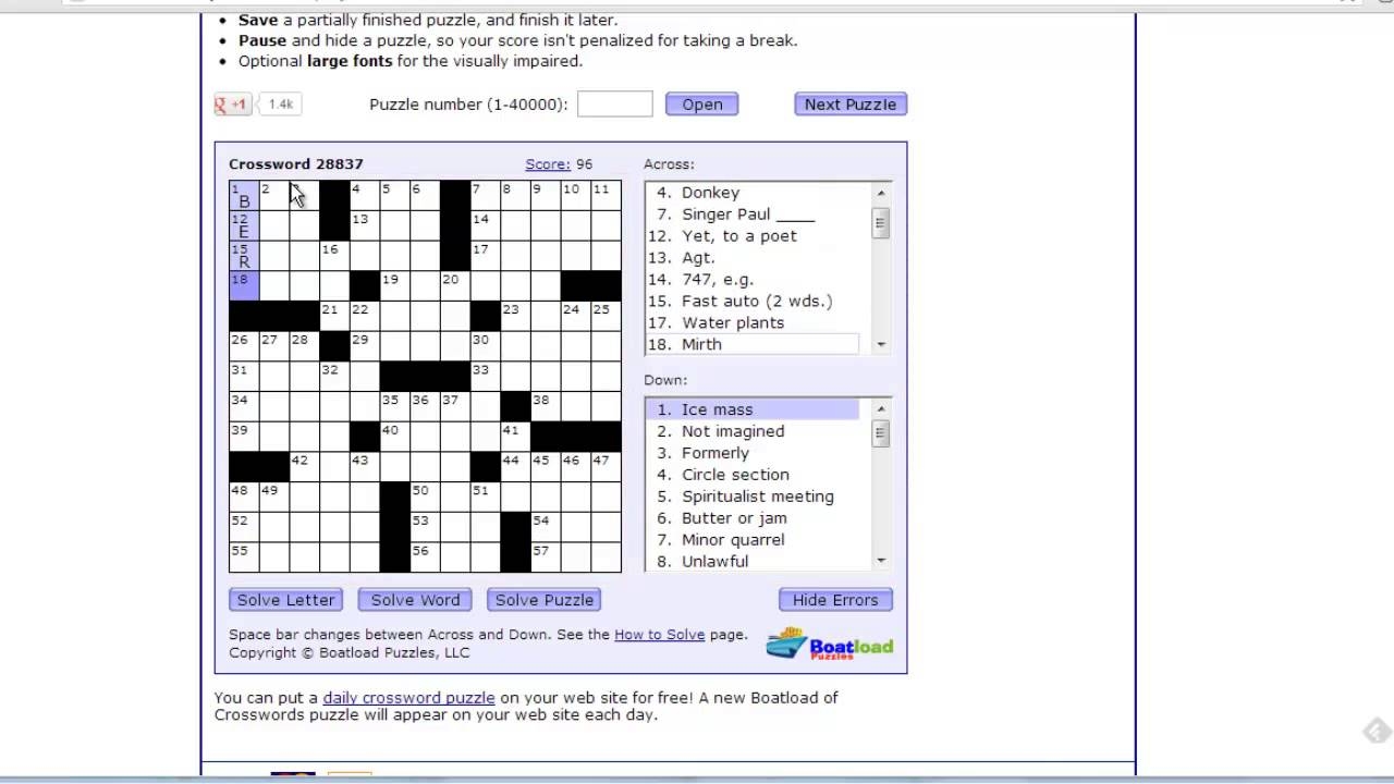 Where To Get Crosswords Online YouTube