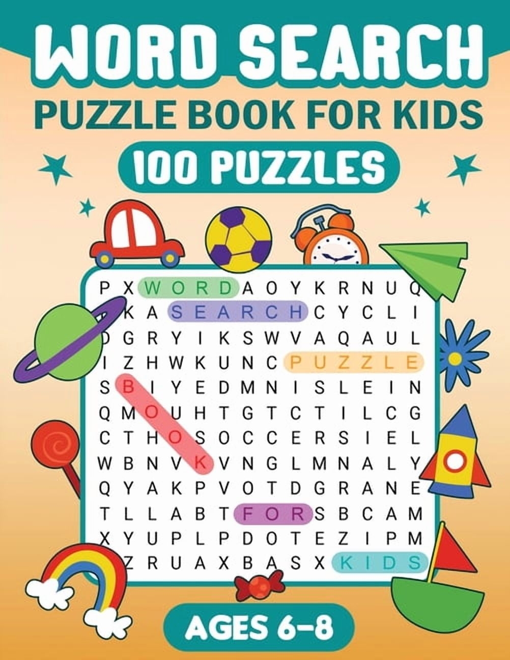 Word Search Puzzle Book For Kids Paperback Walmart
