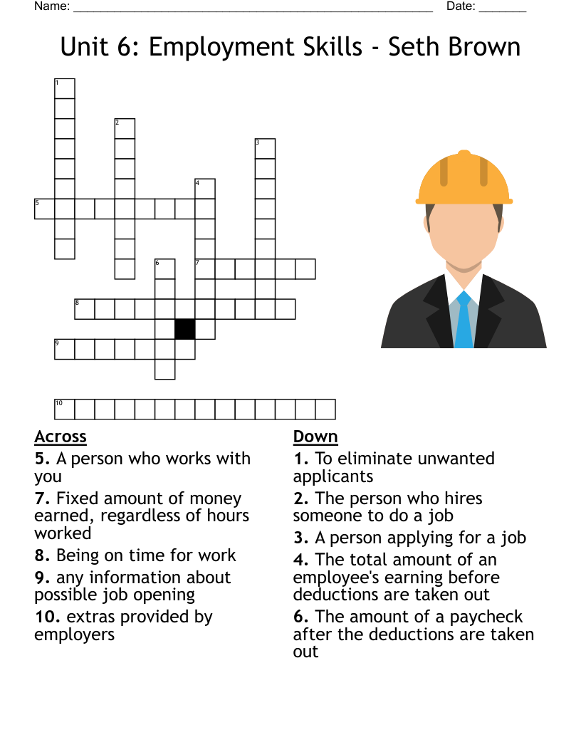 WORK CROSSWORD WordMint