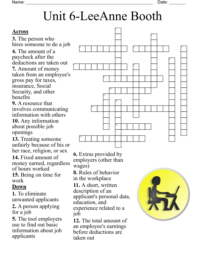 WORK CROSSWORD WordMint