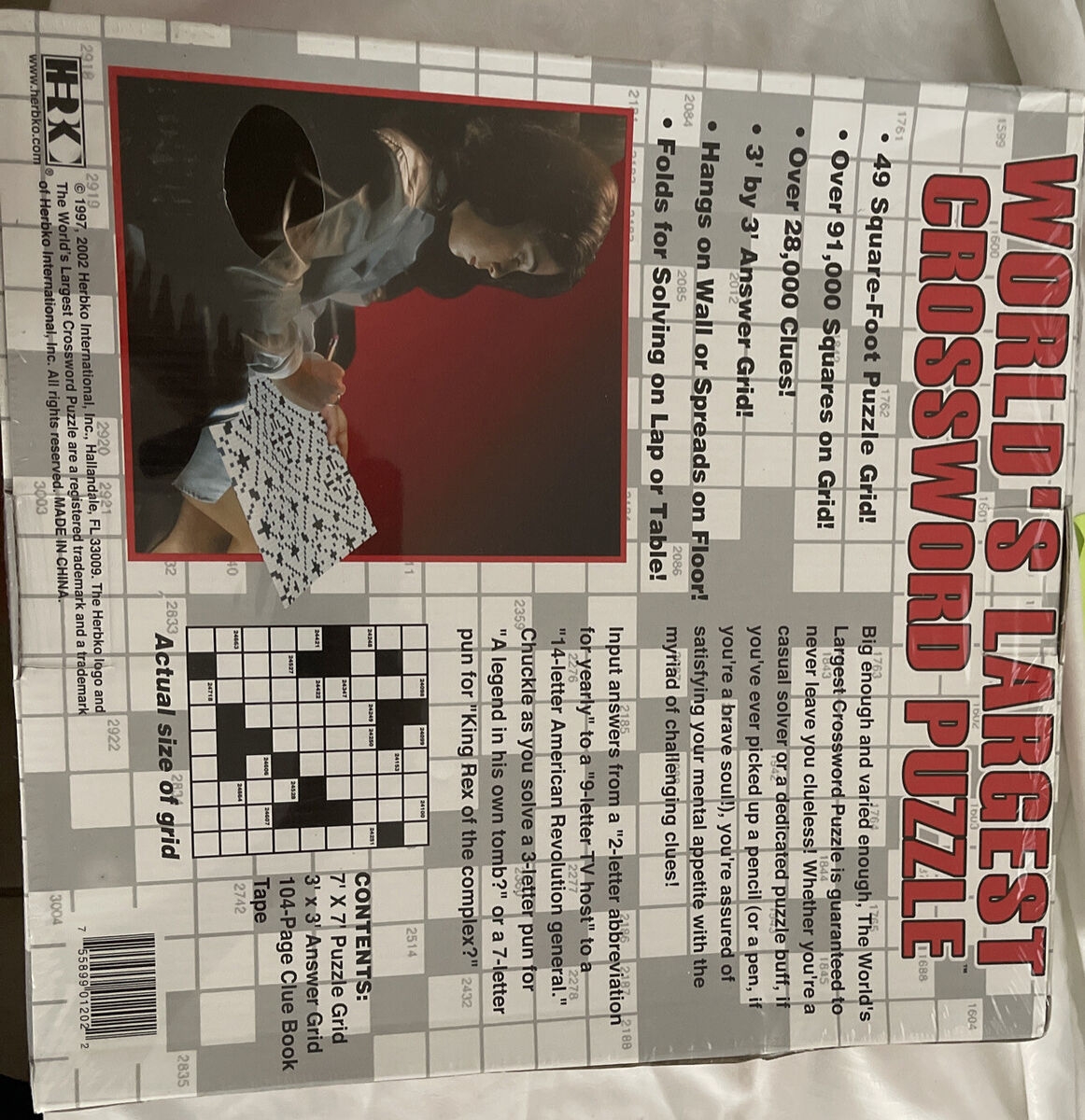 World s Largest Crossword Puzzle New Sealed 49 Sq Ft EBay UK