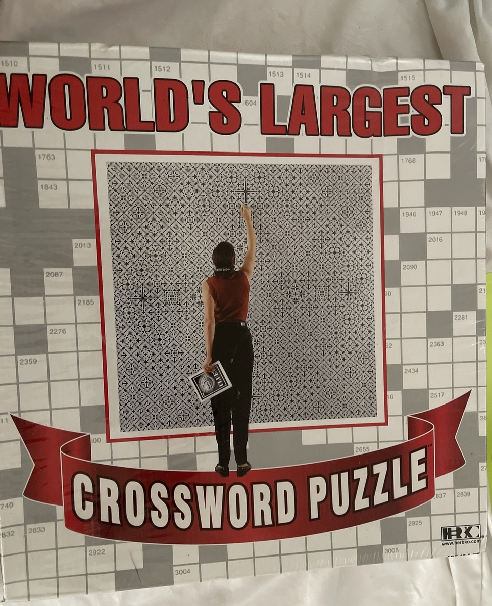 World s Largest Crossword Puzzle New Sealed 49 Sq Ft EBay