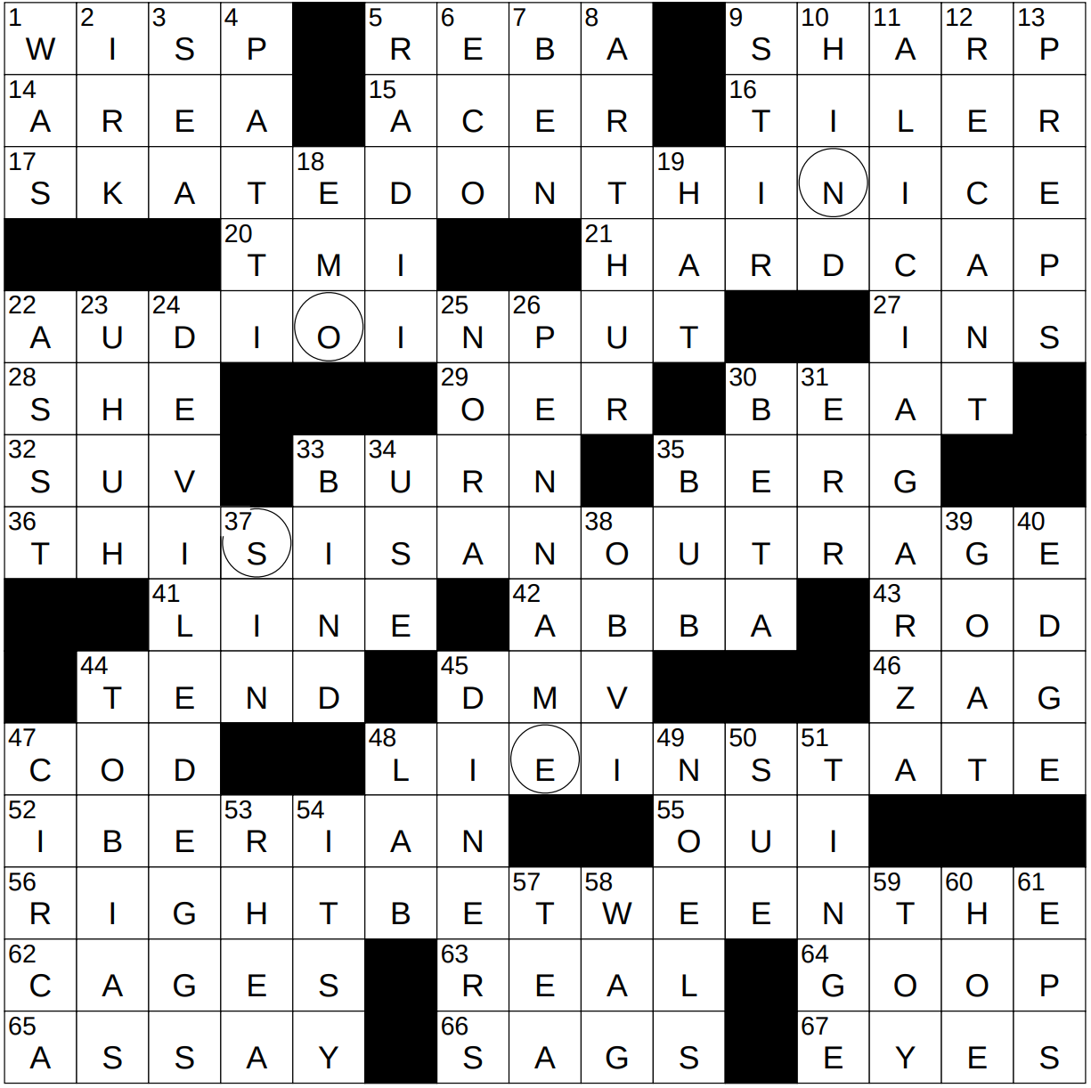 0130 23 NY Times Crossword 30 Jan 23 Monday NYXCrossword