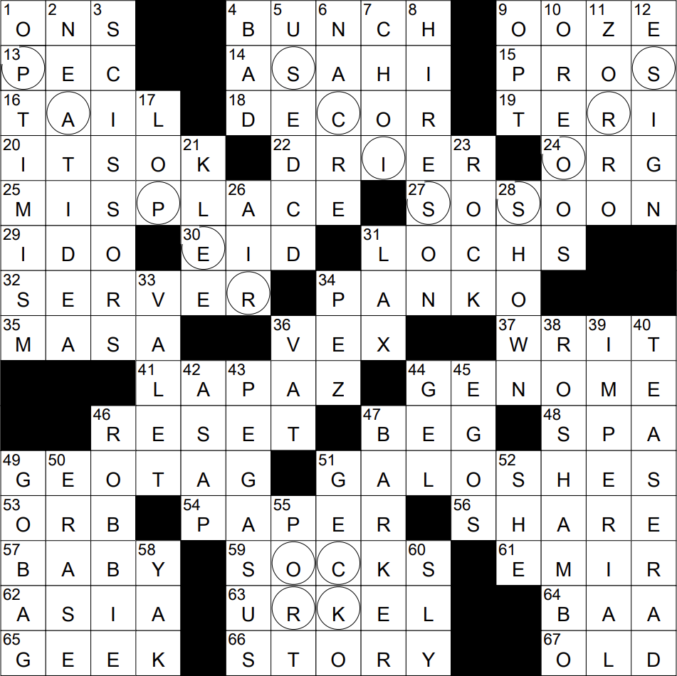 0413 22 NY Times Crossword 13 Apr 22 Wednesday NYXCrossword