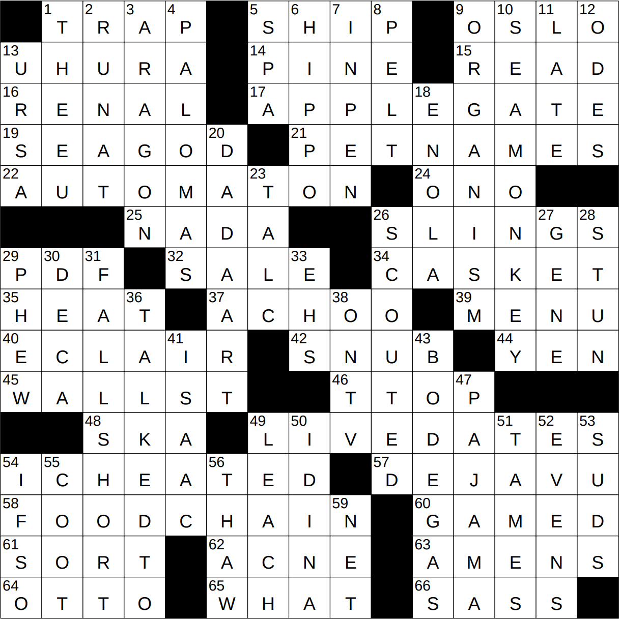 0621 23 NY Times Crossword 21 Jun 23 Wednesday NYXCrossword