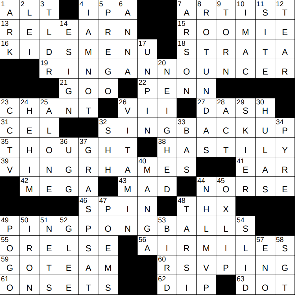 0730 24 NY Times Crossword 30 Jul 24 Tuesday NYXCrossword