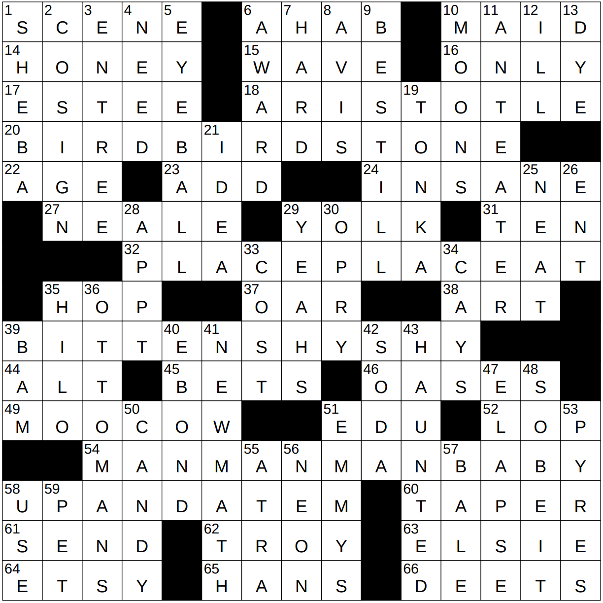 tolkien creature crossword clue