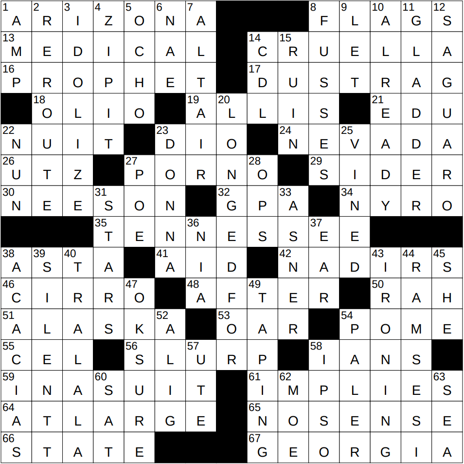 1113 24 NY Times Crossword 13 Nov 24 Wednesday NYXCrossword
