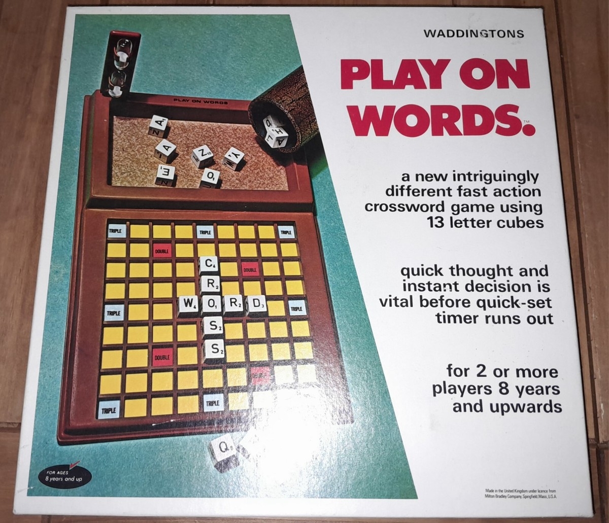 1971 E S Lowes Play On Words Crossword Cube Board Game 100 Complete EBay UK