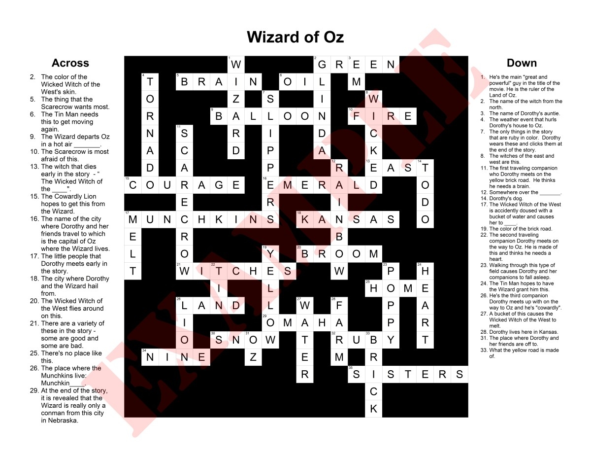 76 130 Word Puzzle Centered Personalized Crossword Puzzles