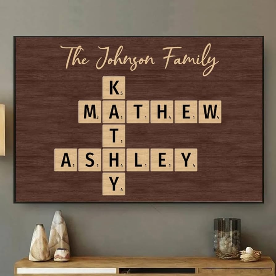 wall hanging crossword clue