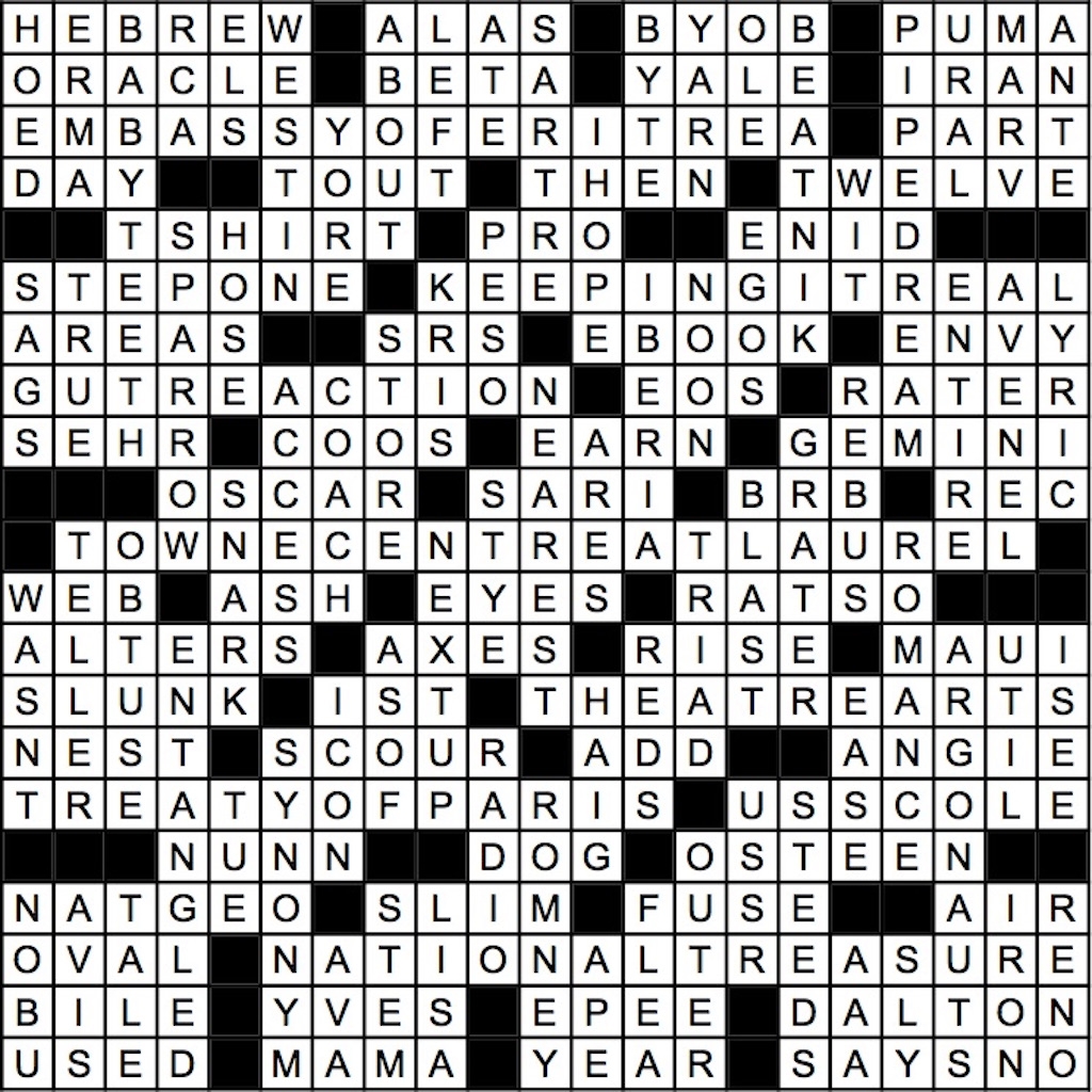 April 2017 Crossword Answer Key Washingtonian
