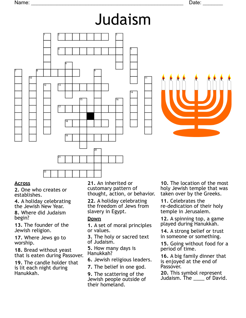 Belief Systems Crossword WordMint