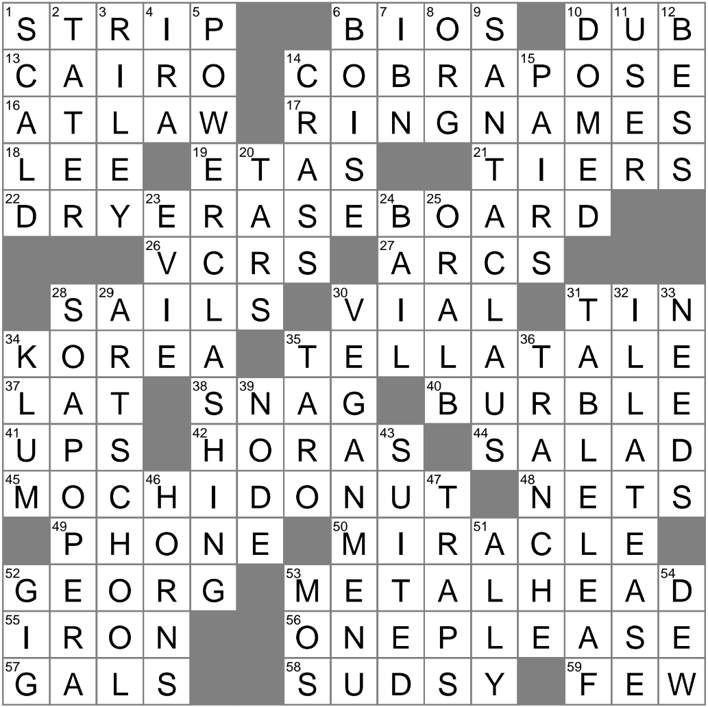 Boxing Titles Crossword Clue Archives LAXCrossword