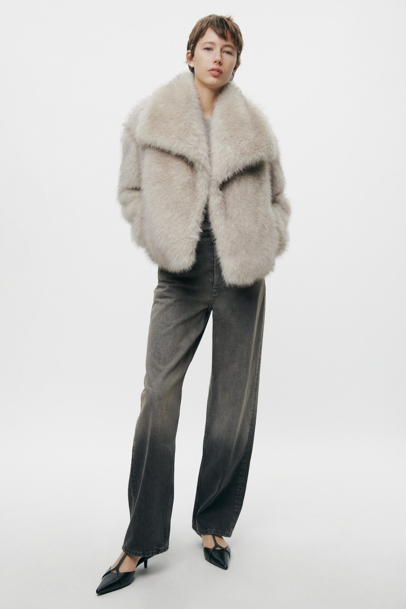 Cheap Soft Faux Fur Coat Zara Clearance Zara Soft On Sale Faux Fur Jacket