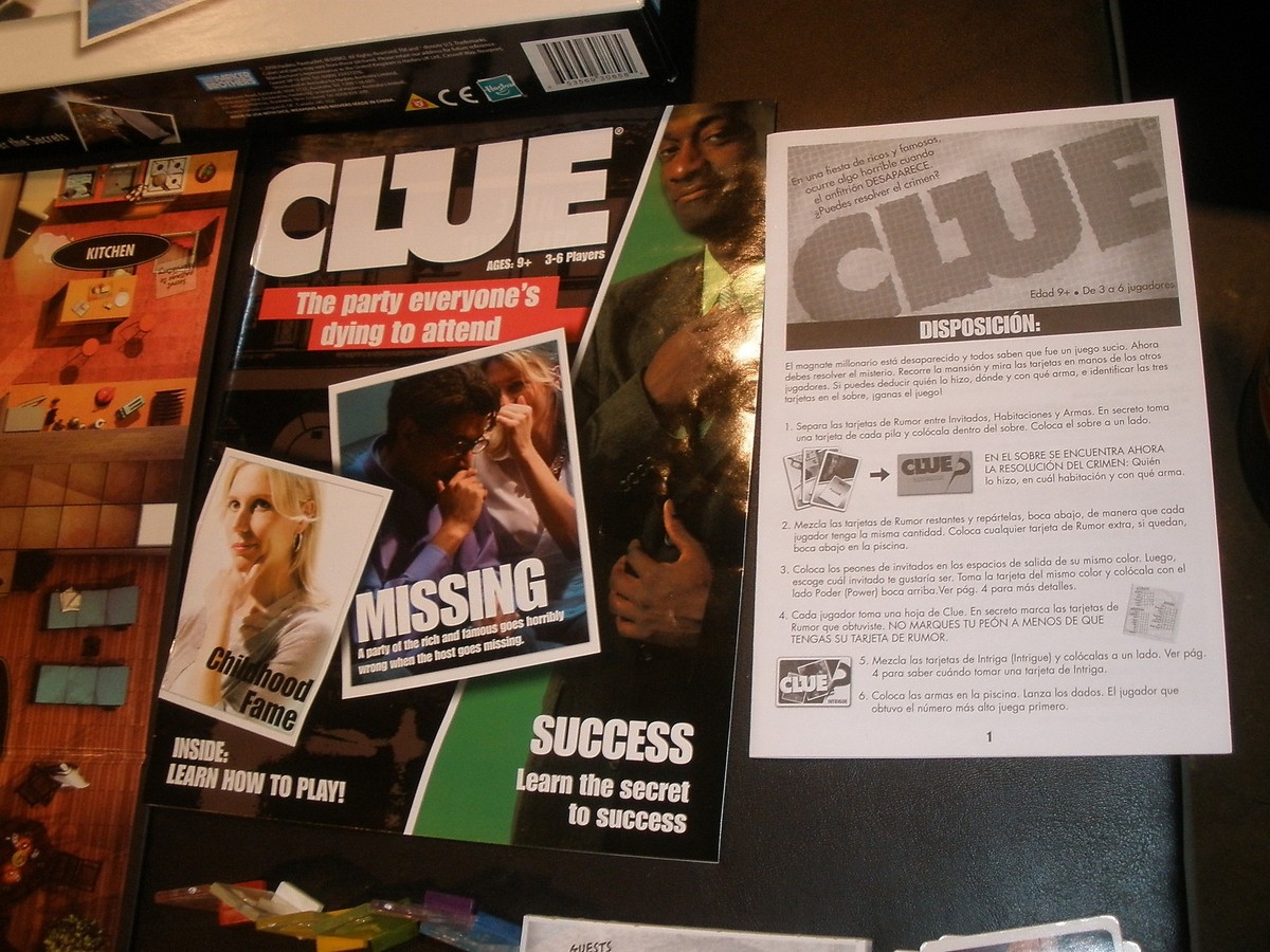 CLUE Discover The Secrets Board Game By Parker Brothers 2008 COMPLETE EBay