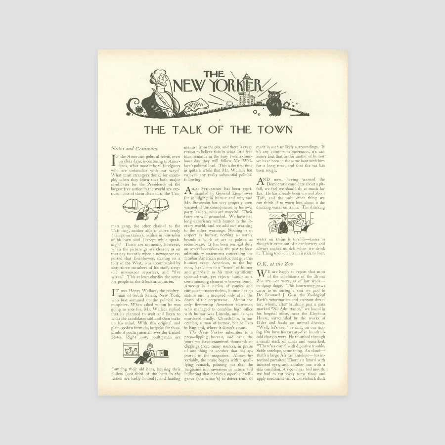 Comment The New Yorker