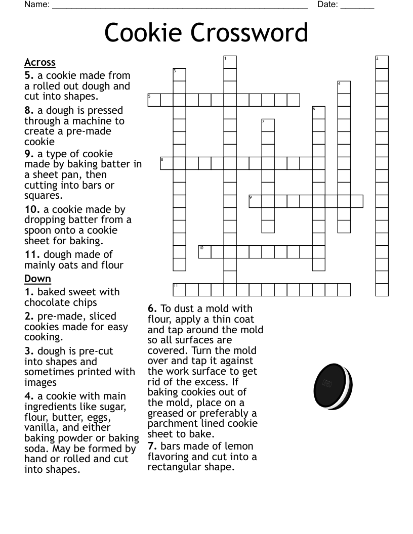 Cookie Crossword WordMint