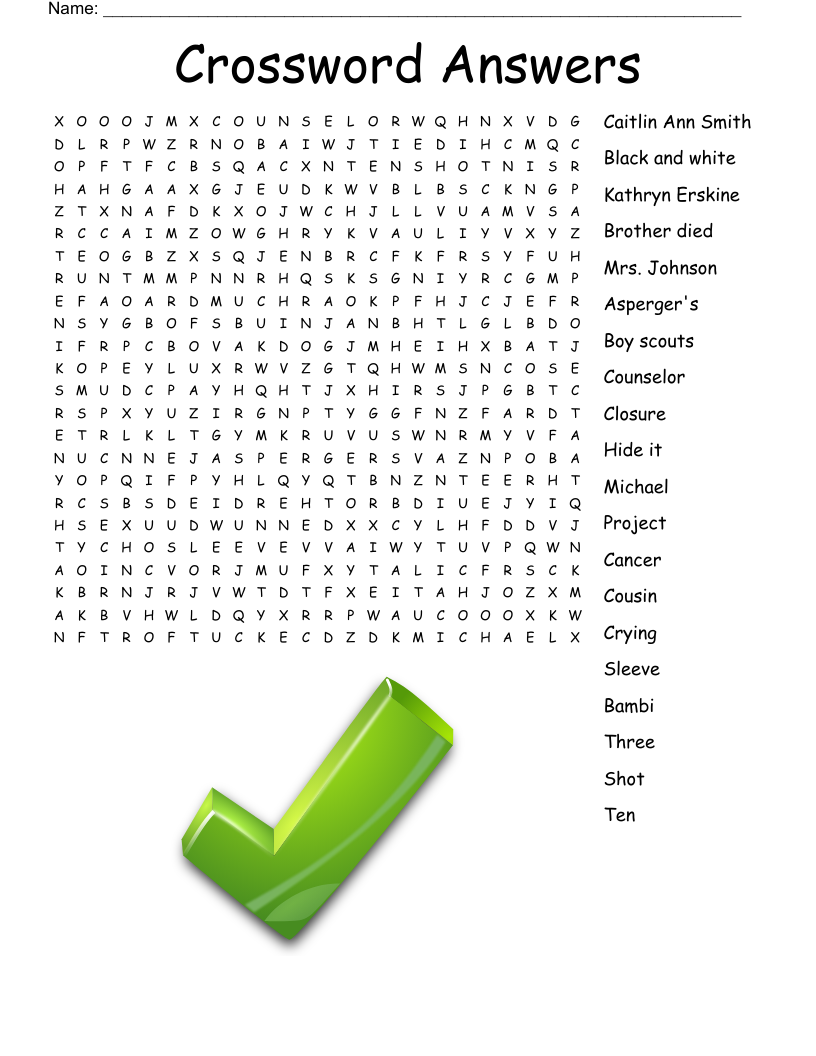 check on crossword clue