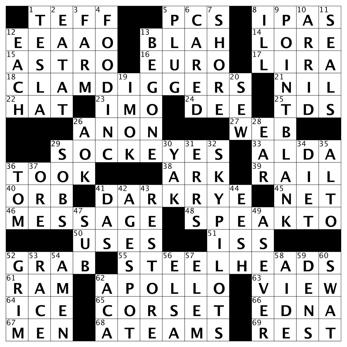 biblical boats crossword clue