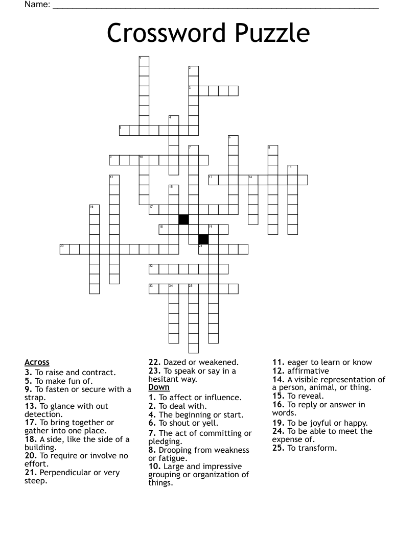 Crossword Puzzle WordMint