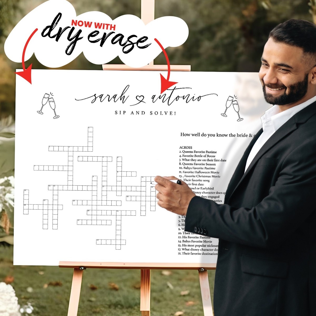 wedding crossword puzzle