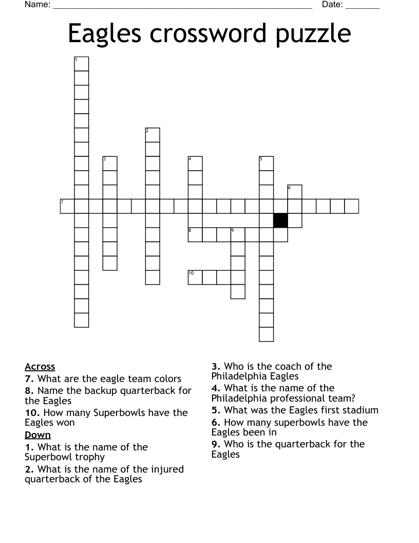 Eagles Nest Crossword Puzzle Clue