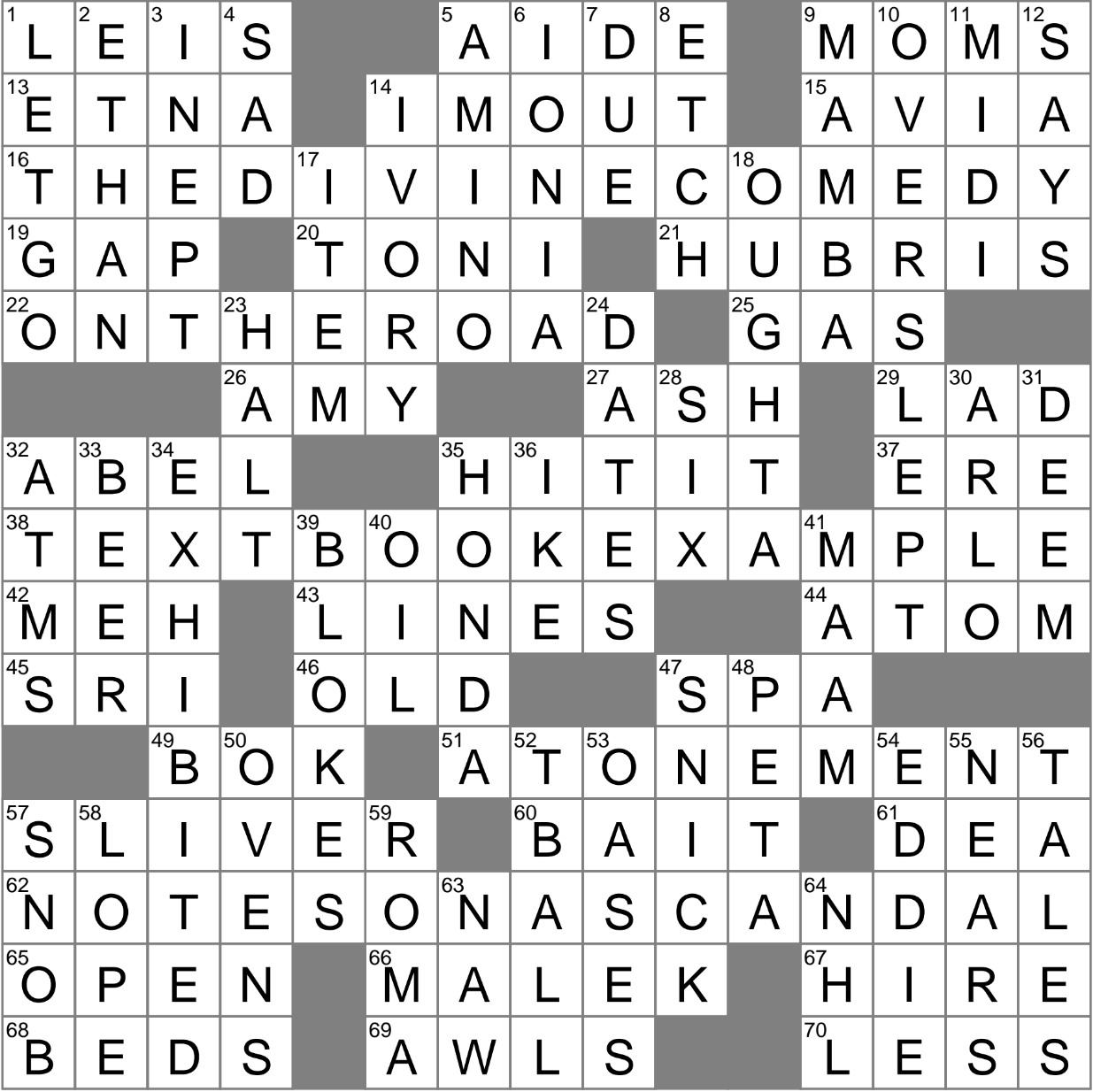greek mountain crossword clue