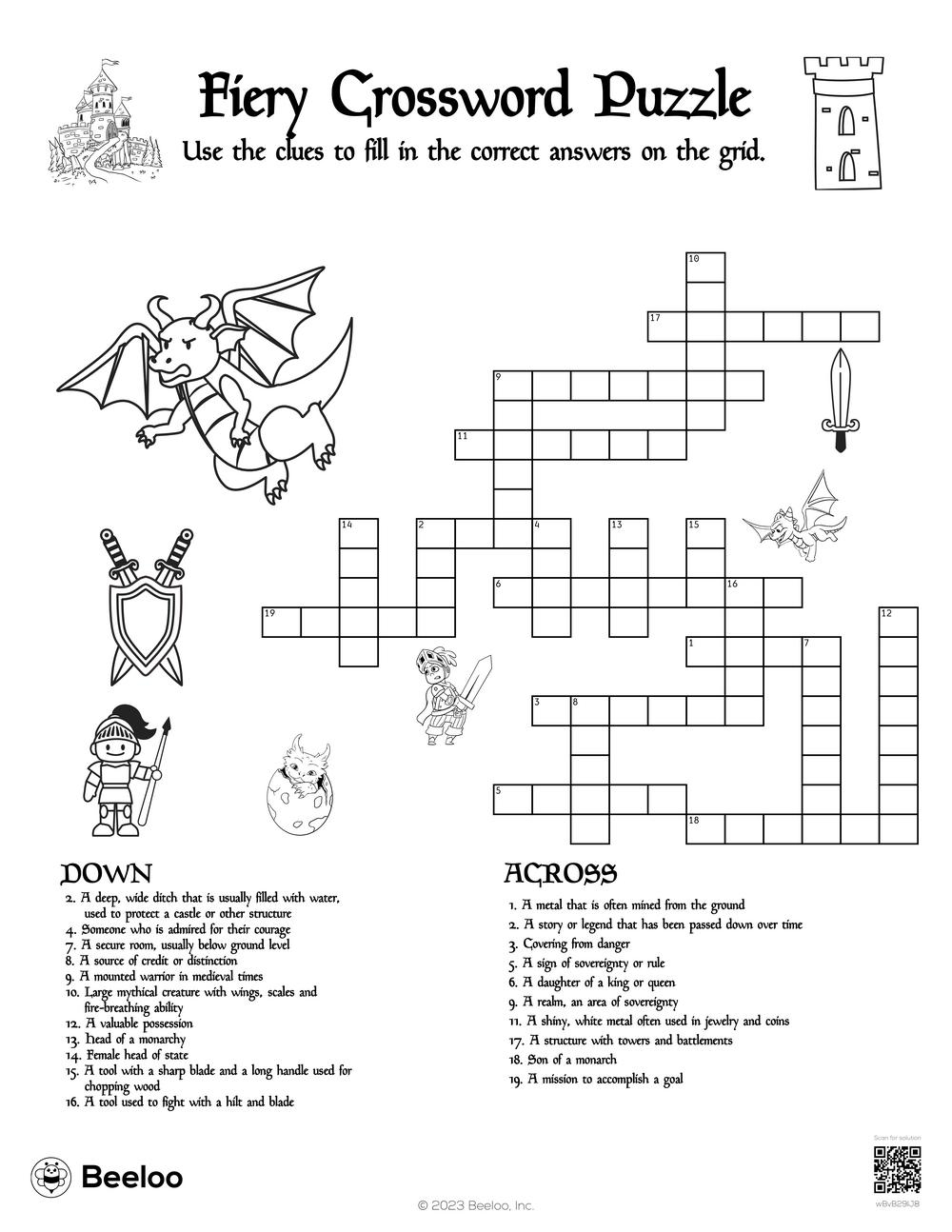 fire sign crossword clue