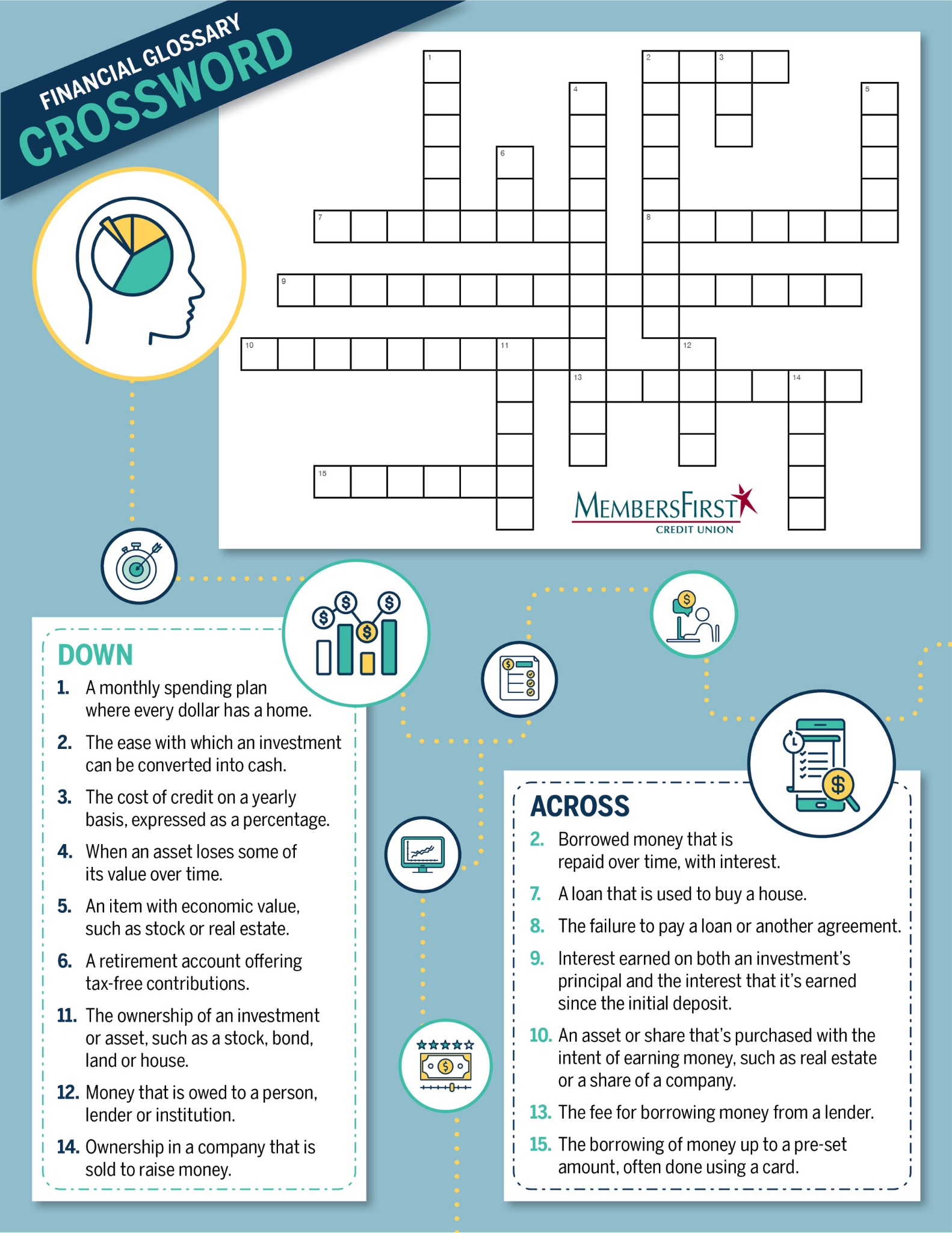 Financial Glossary Crossword MembersFirst CU
