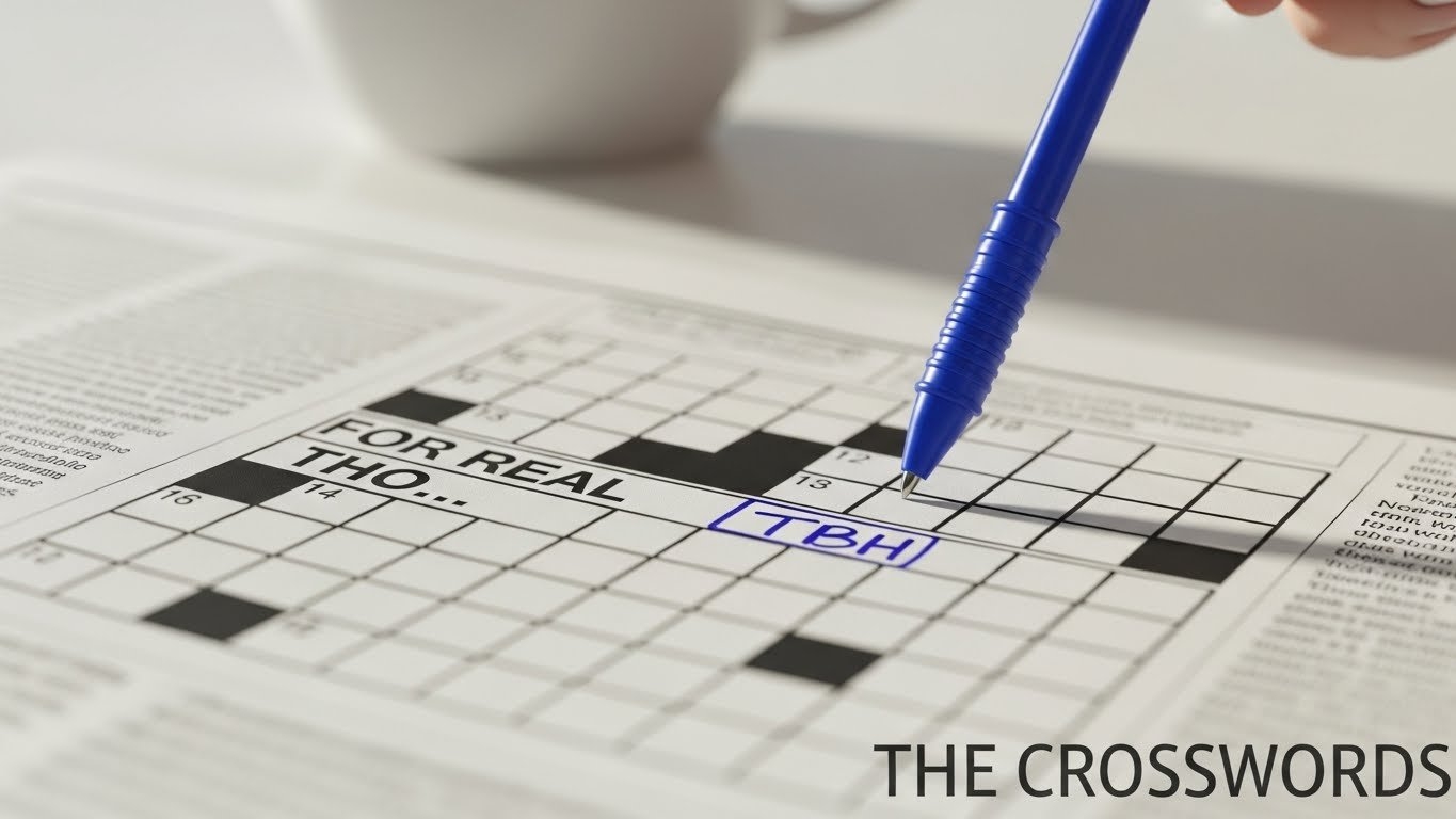 For Real Tho Crossword Clue Answer Is TBH Solved 2026 The Crosswords