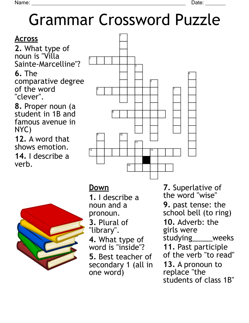 Grammar Crossword WordMint