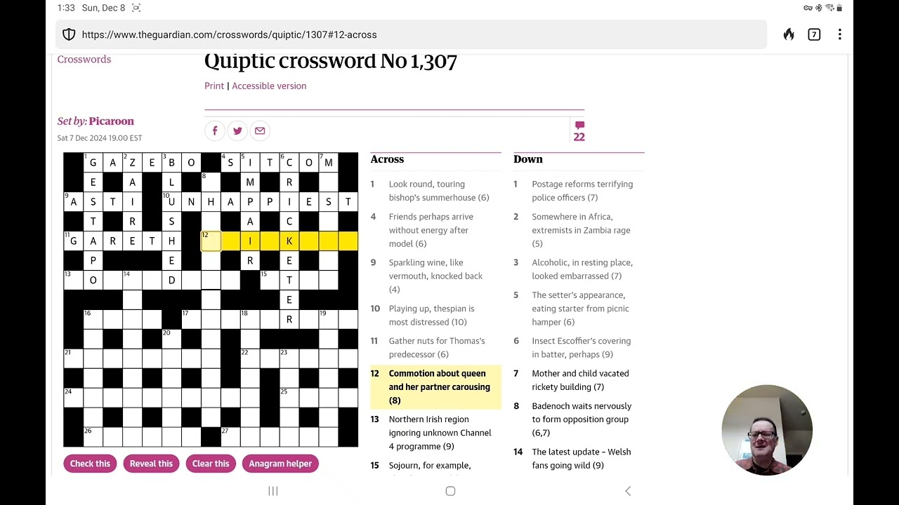 commotion crossword clue