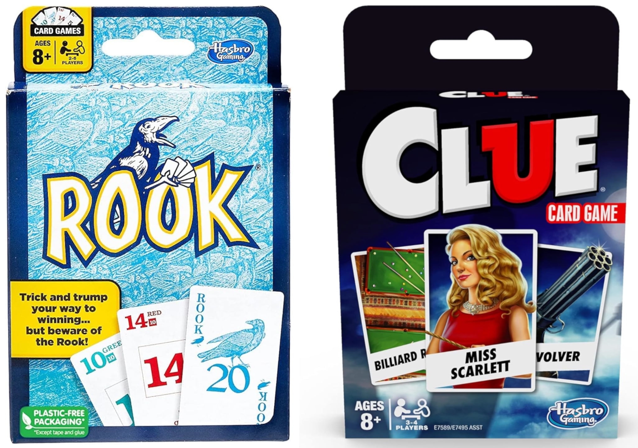 Hasbro Classic Family Card Games Rook And Clue 2 Pack Walmart