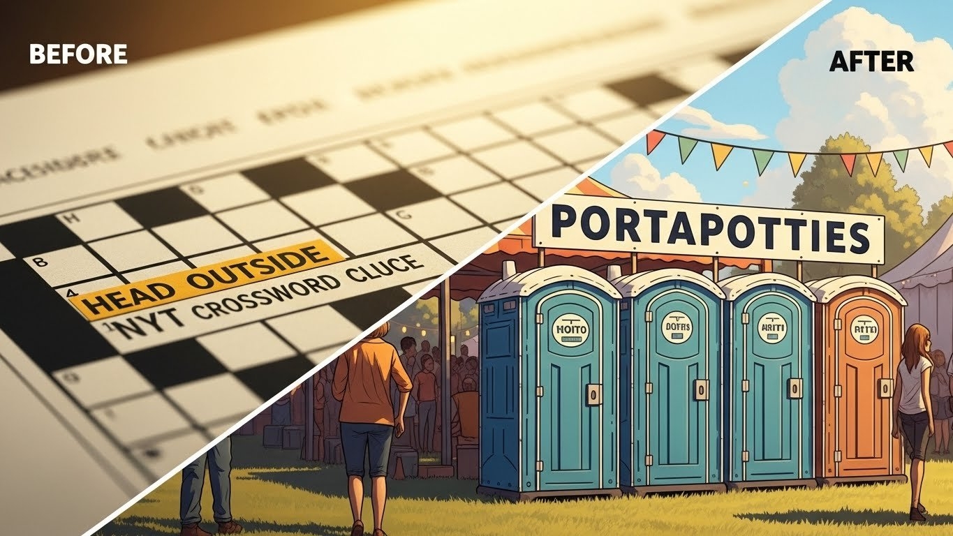 Head Outside Nyt Crossword Clue Meaining uses