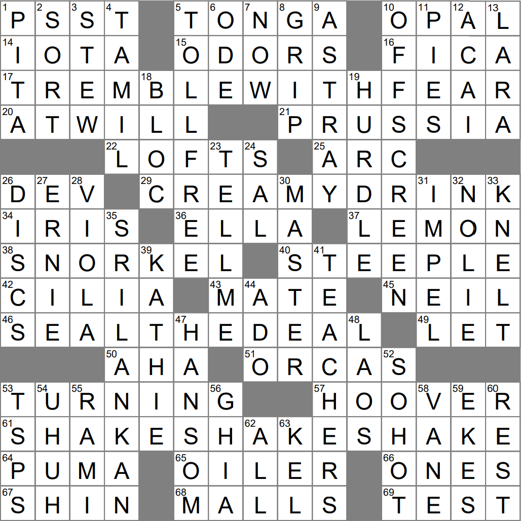 Historic German State Crossword Clue Archives LAXCrossword