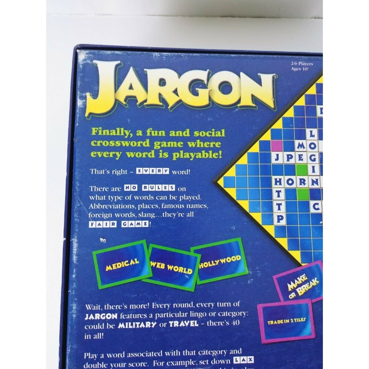 Jargon Crossword Scrabble No Rules Game EBay