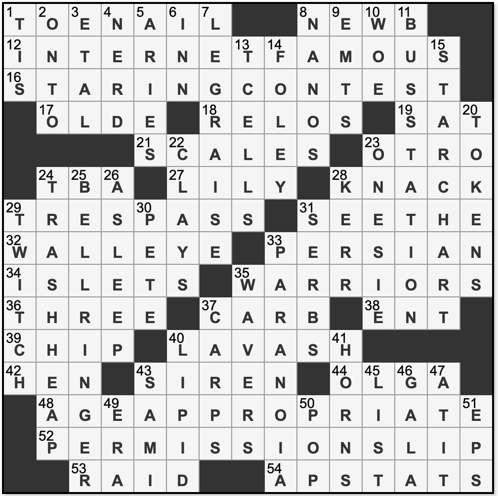 L A Times Crossword Corner Saturday August 23 2025 Matthew Stock Willa Angel Chen Miller