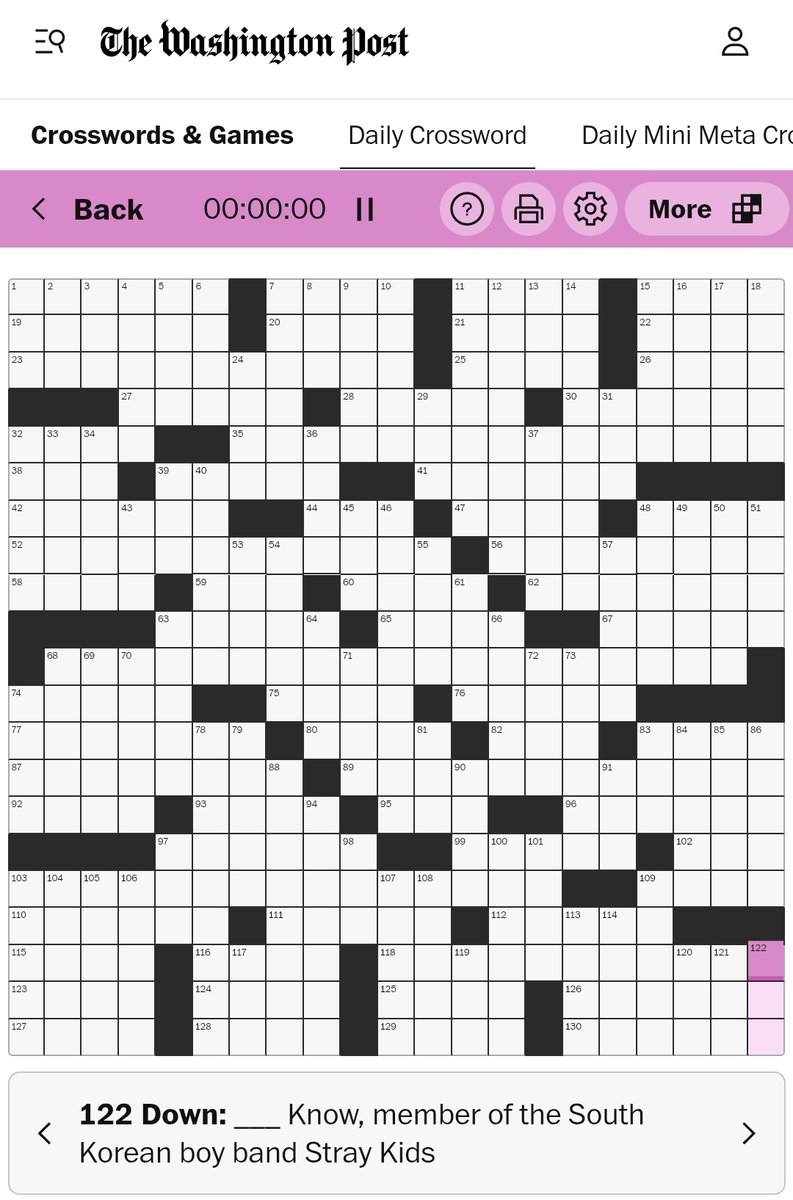 in the know crossword clue