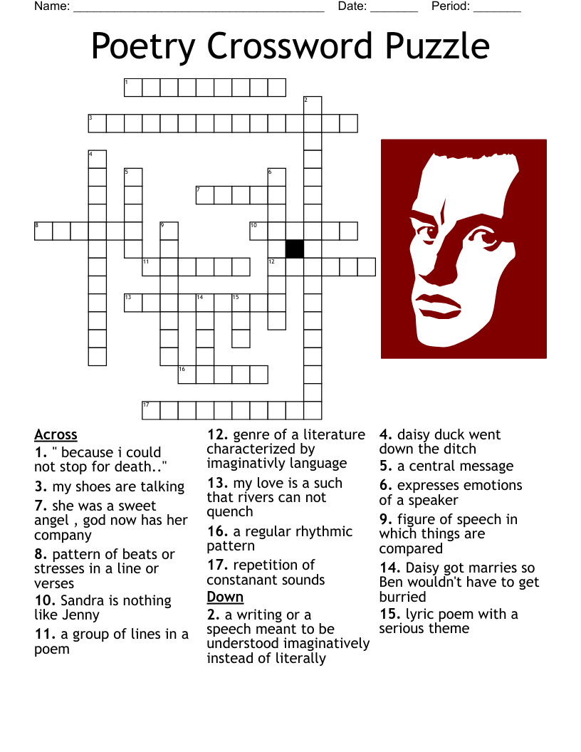 Literary Devices Crossword WordMint